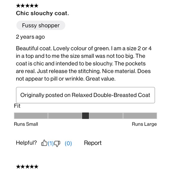 Club Monaco oversized coat - Picture 8 of 10